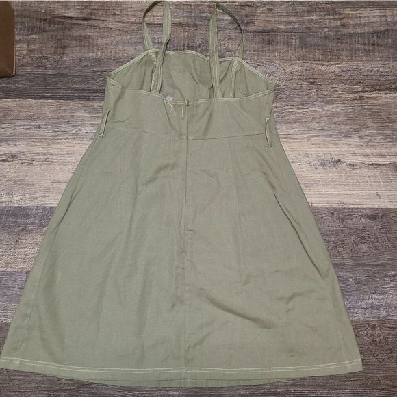 ASOS Square Neck Cotton Mini Dress - Picture 7 of 12